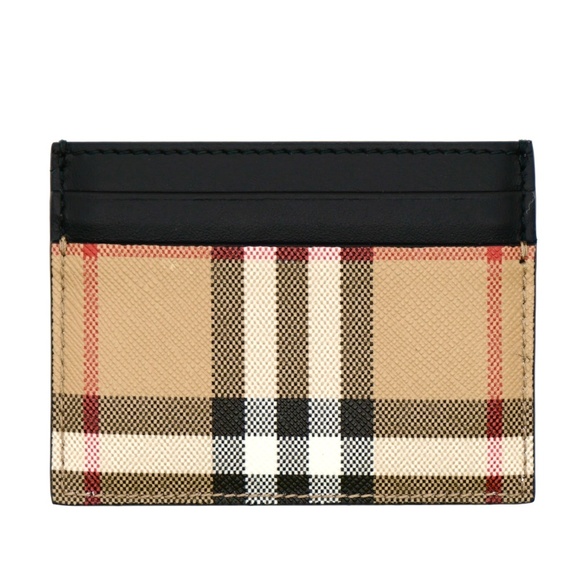 Burberry Sandon Card Case Canvas House Check Wallet New - Picture 1 of 4